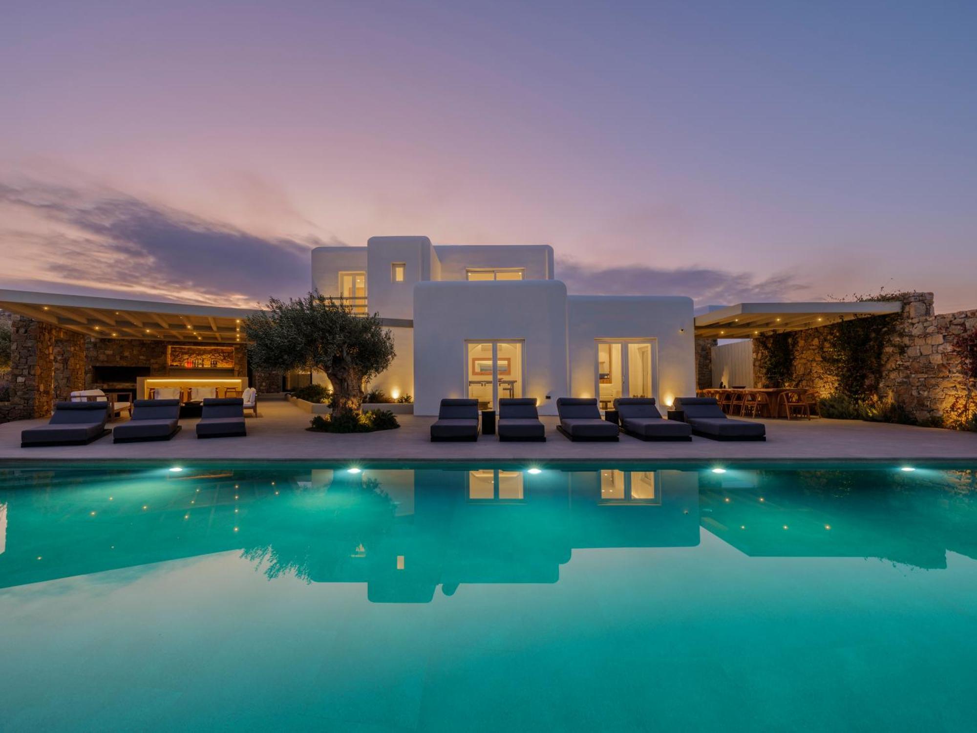 Blue Eye Grand Villa Mykonos Kalafatis Exterior photo