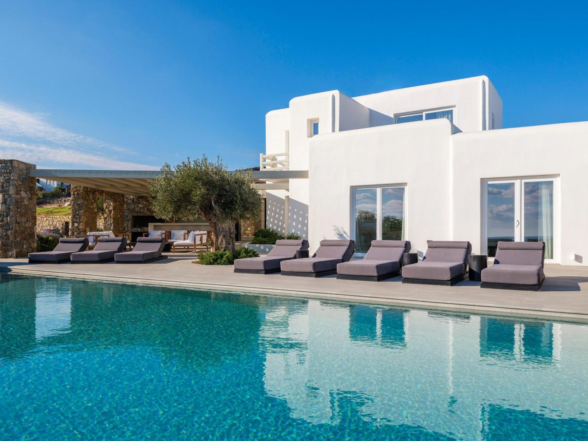 Blue Eye Grand Villa Mykonos Kalafatis Exterior photo