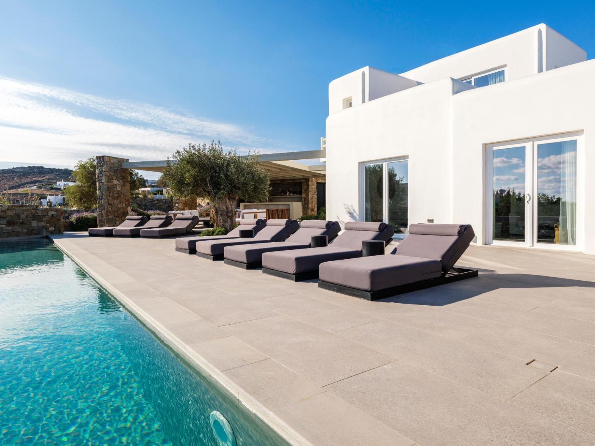 Blue Eye Grand Villa Mykonos Kalafatis Exterior photo