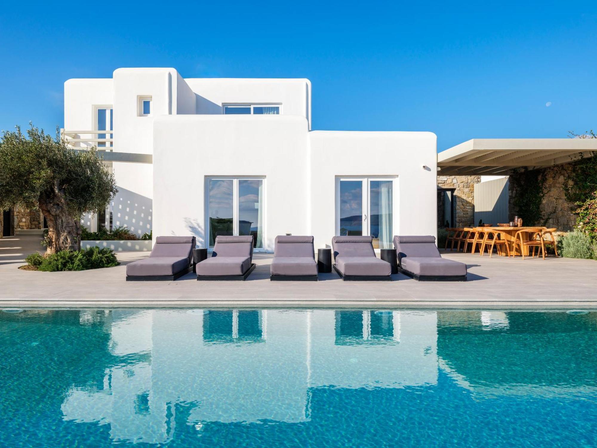 Blue Eye Grand Villa Mykonos Kalafatis Exterior photo